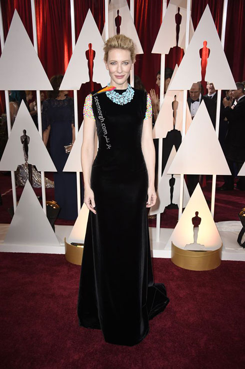 لباس کیت بلانشت Cate Blanchett در مراسم اسکار از برند جورجیو آرمانی Giorgio Armani