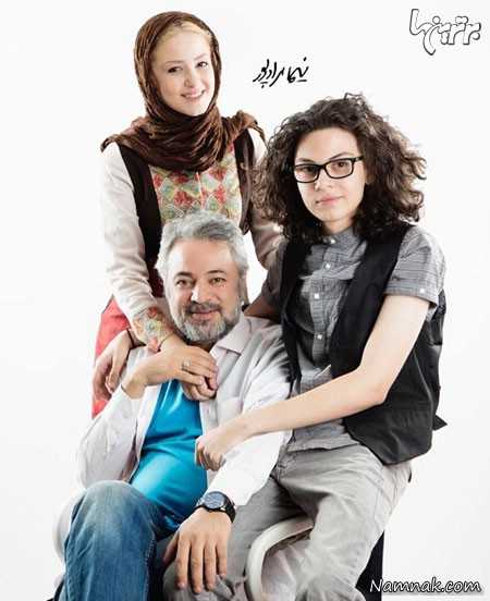 حسن جوهرچی در کنار پسر و دخترش ، بازیگران مشهور ایرانی ، بازیگران مشهور ایرانی در شبکه های اجتماعی