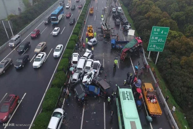 حادثه مرگبار رانندگی در چین