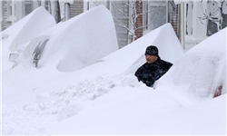 حوادث/ شمار کشته‌های برف و کولاک در شرق آمریکا به 17 تن رسید