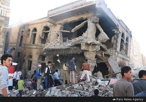 تصاویری از منزل کارگردان یمنی که با خانواده‌اش زیر بمب‌های عربستان نابود شد