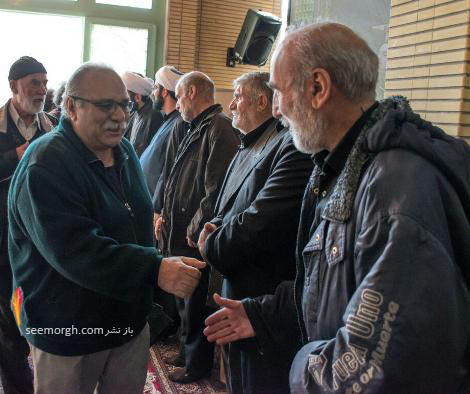 حضور محمد کاسبی در مراسم ترحیم سلحشور