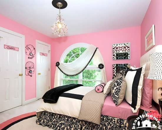 طراحی داخلی اتاق خواب دخترانه با طرح های زیبا