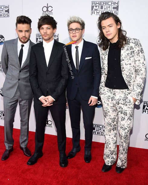 مدل لباس گروه وان دایرکشن One Direction در مراسم Americam Music Awards 2015