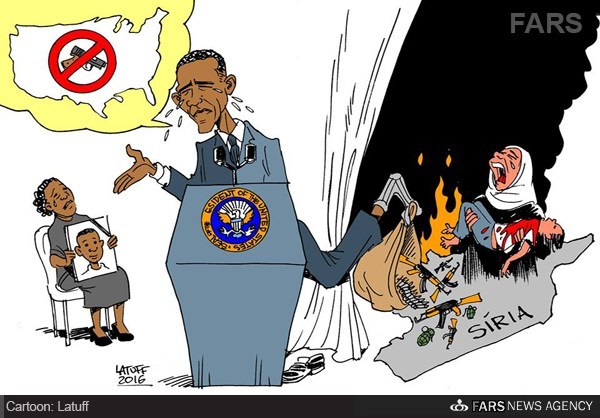 کاریکاتور: اوباما: حمل سلاح ممنوع!