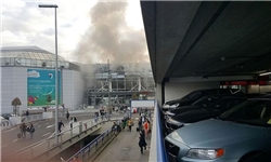 فیلم/ لحظه انفجار در فرودگاه بروکسل