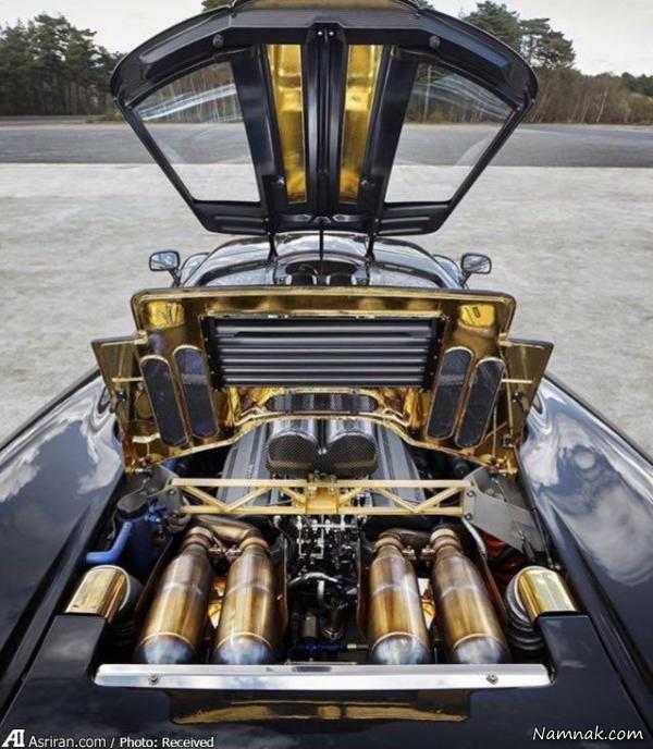 خودروی مک لارن ، عکس خودروی مک لارن اف با موتور طلا ، ماشین لوکس