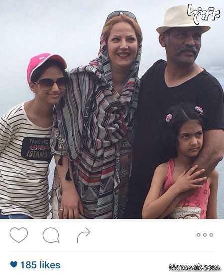  نادر فلاح و همسر و فرزندش ، ‌ عکس بازیگر ، شبکه های اجتماعی