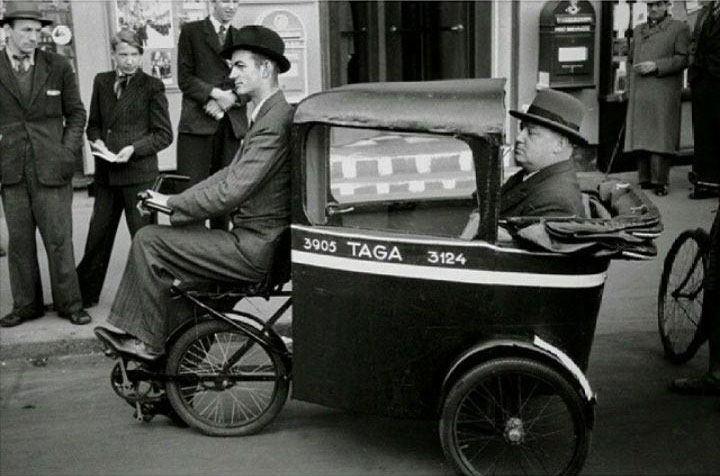 دوچرخه تاکسی دست ساز 