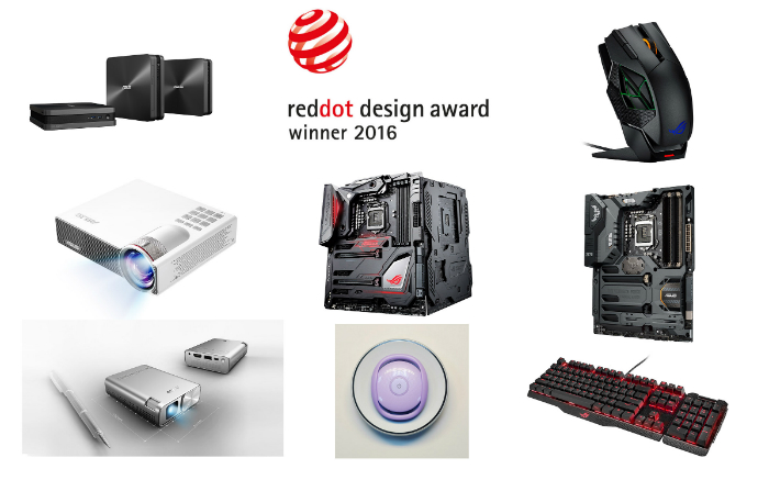 کسب ۱۵ جایزه توسط ایسوس در Red Dot Design 2016 