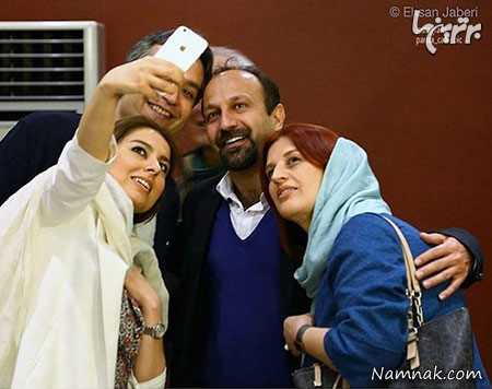 اصغر فرهادی و همسرش ، بازیگران مشهور ایرانی ، عکسهای جدید بازیگران