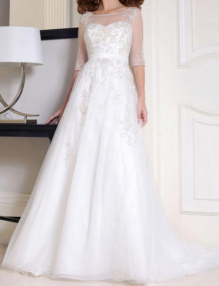 تازه ترین مدل لباس عروس آستین دار و شیک