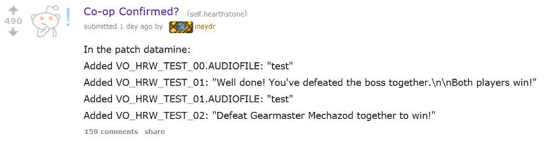 Hearthstone Co-Op releated audio files in reddit