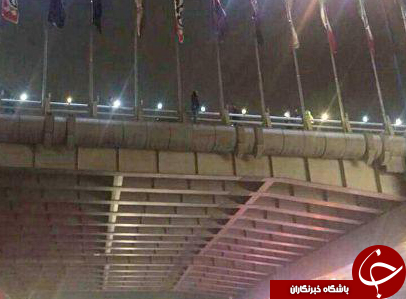 خودکشی دختر جوان از بالای پل شیخ فضل الله + عکس