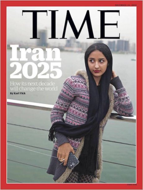 عکس دختر ایرانی برروی مجله تایم