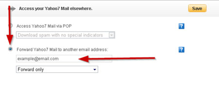 forward… mail to another e-mail address