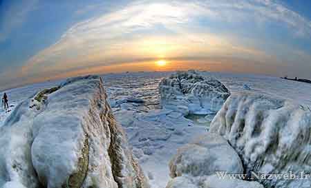 عکس های حیرت انگیز از یخ زدن دریاااااا