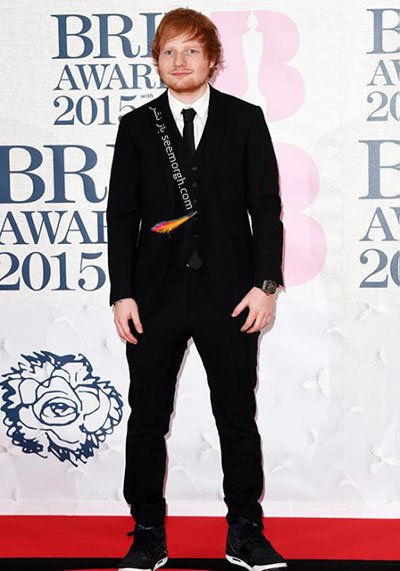 مدل لباس اد شیران Ed Sheeran در British Awards 2015