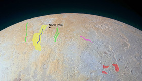 تصویر جدید ناسا از قطب شمال سیاره کوتوله پلوتو