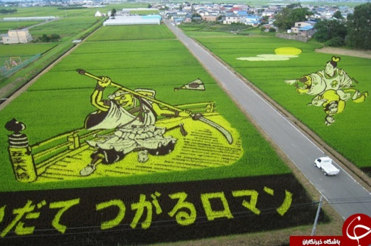 خلاقیت برنج کاران ژاپنی