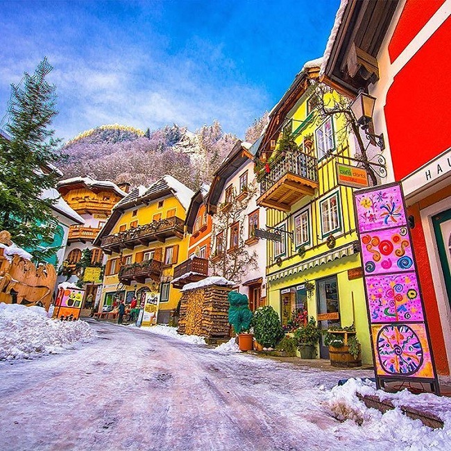 عکس/ دهکده ‌ای زیبا در اتریش
