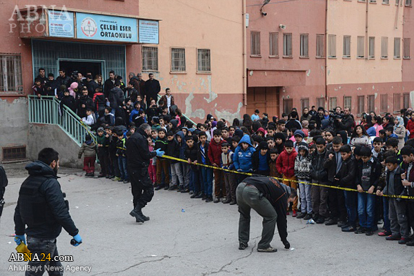 عکس/ انفجار بمب در مدرسه‌ای در ترکیه