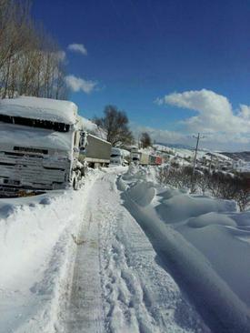 بارش برف مرز کلیه- سردشت- استان آذربایجان غربی - مظفرسردشت
