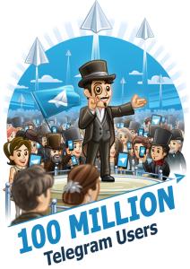 تلگرام اکنون بیش از 100 میلیون کاربر فعال دارد