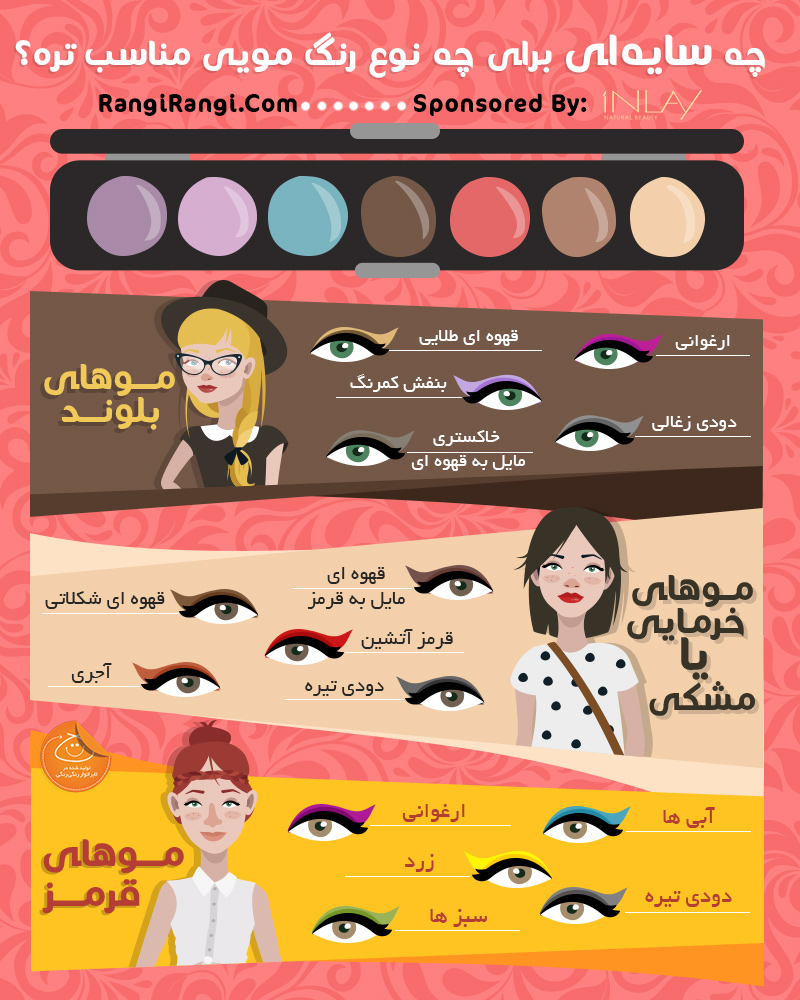 کدام سایه چشم برای رنگ موهای شما مناسب است؟