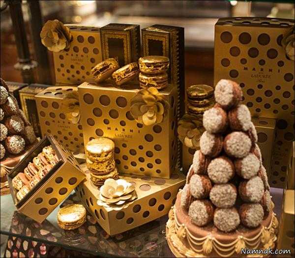 تصاویر گران ترین غذاهای دنیا ، بیکن تکه ای ، پکیج طلایی از شکلات