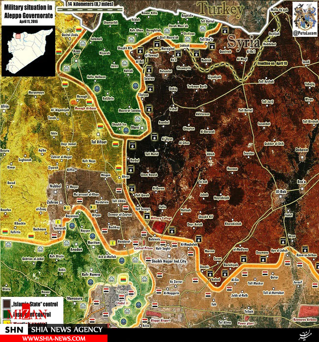 استان حلب سوریه در کنترل چه گروه‎هایی است؟ + نقشه