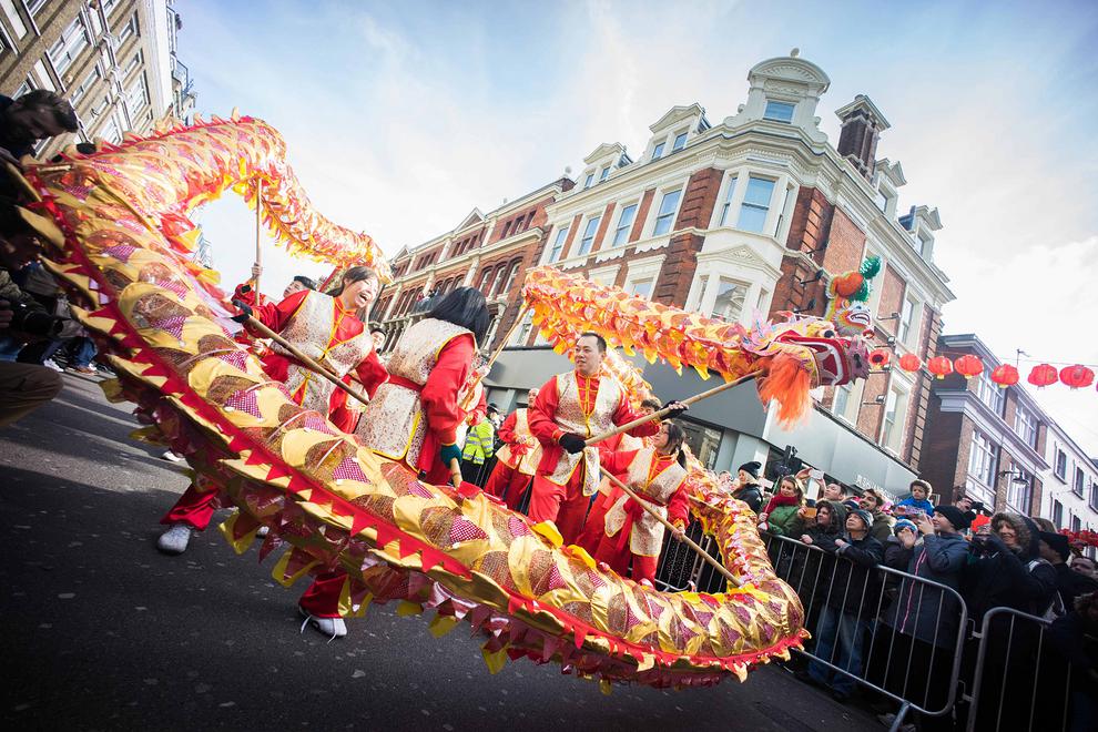 عکس/ جشن سال نو چینی در محله چینی ها در لندن