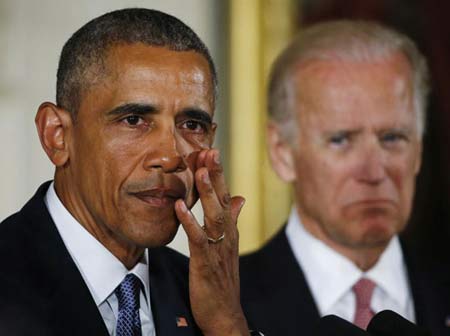 گریه اوباما درامد +عکس