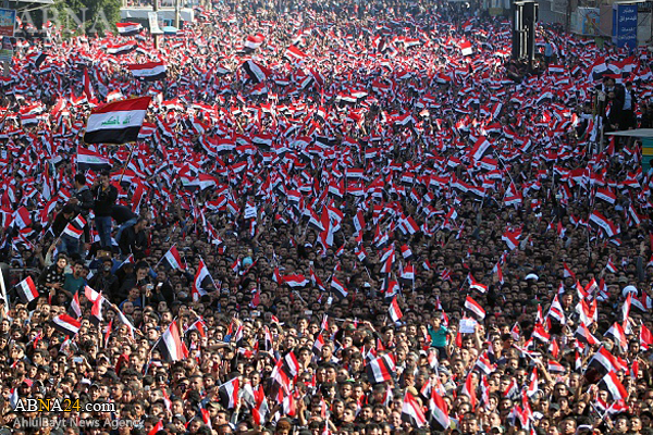 عکس/ تظاهرات گسترده جریان صدر در بغداد 