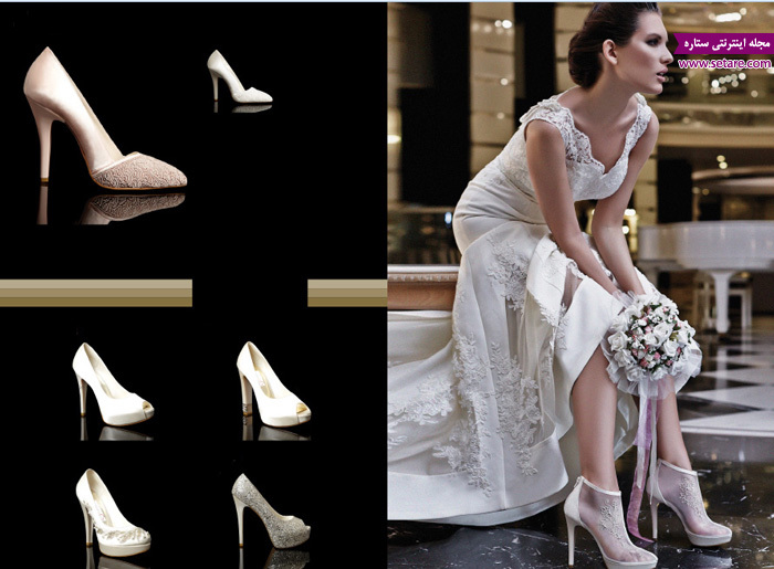 ,کفش پاشنه بلند،کفش،کفش عروس،لباس عروس،عکس کفش عروس,[categoriy]