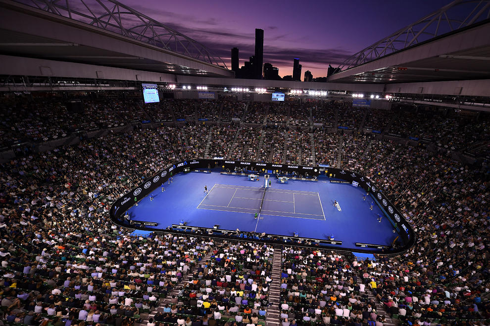 عکس/ فینال مسابقات تورنمنت تنیس در استرالیا