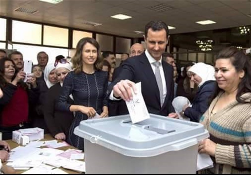 بشار اسد و همسرش در انتخابات پارلمانی سوریه شرکت کردند