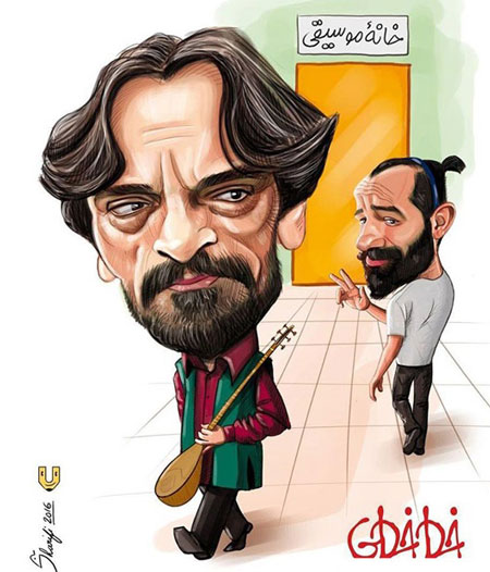 کاریکاتور: امیر تتلو و حسین علیزاده!