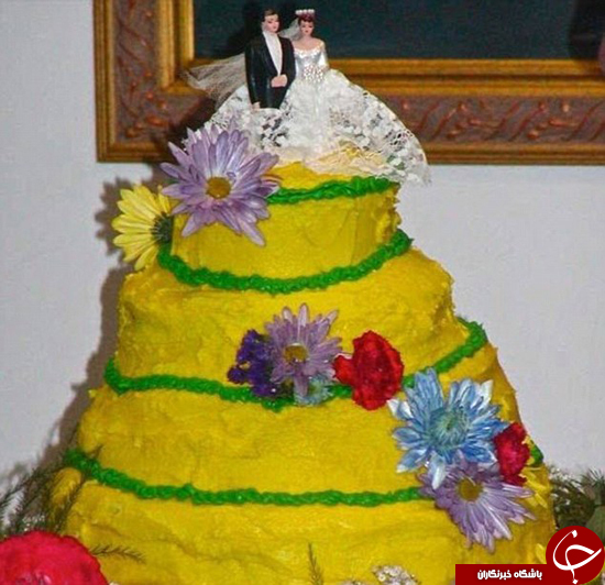 بدترین کیک‌های عروسی که تا به حال درست شده‌اند + تصاویر