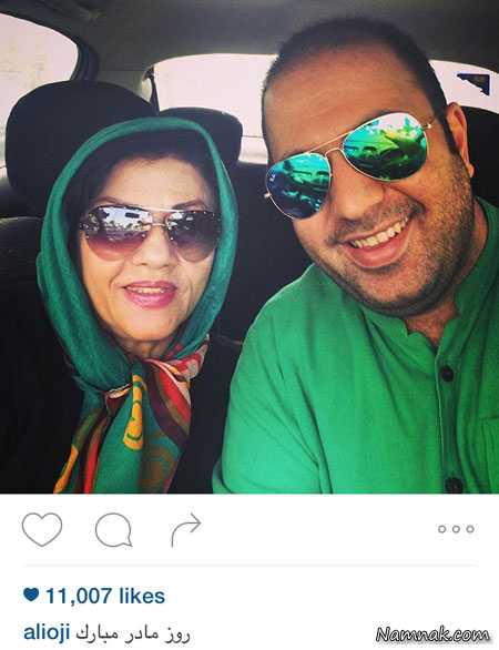 علی اوجی و مادرش ، بازیگران مشهور ایرانی ، مادران بازیگران