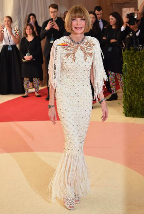مدل لباس آنا وینتور Anna Wintour در مراسم مت گالا Met Gala 2016