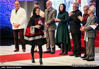 پریناز ایزدیار در اختتامیه جشنواره فجر ، بهترین بازیگر زن جشنواره فیلم فجر ، سیمرغ بلورین پریناز ایزدیار