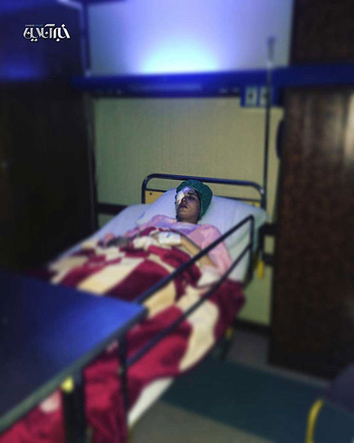 عکس: بازیگر «شهرزاد» روی تخت بیمارستان