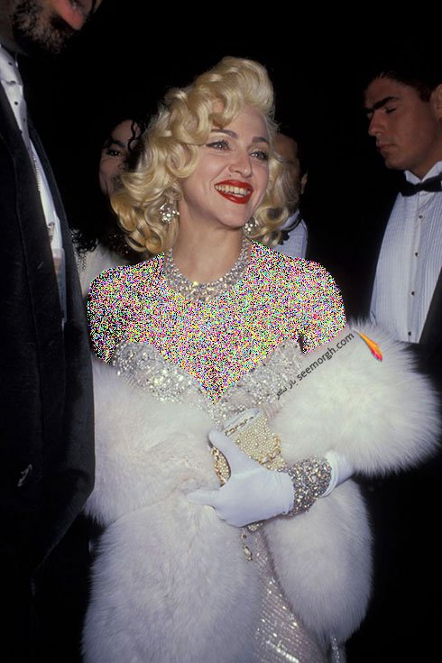مدل مو مدونا Madonna در مراسم اسکار 1991