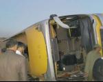 18مصدوم حادثه واژگونی اتوبوس در جاده اهواز - شوش به بیمارستان منتقل شدند