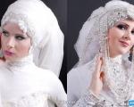 تصاویر لباس عروس اسلامی و کاملا پوشیده -آکا