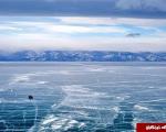 عکس/ تصاویری شگفت انگیز از یخ زدن عمیق ترین دریاچه جهان