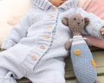 آموزش بافت لباس سرهمی شیک و آسان برای نوزاد