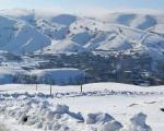 بارش برف راه ارتباطی120 روستای هشترود را بست
