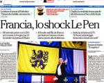 انتخابات فرانسه و پیروزی جبهه ملی؛ سرخط روزنامه های ایتالیا/16 آذر